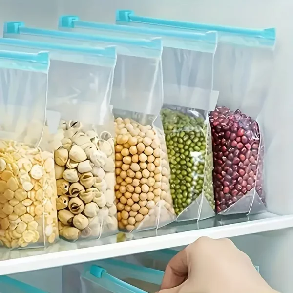 Lot de 60 sacs de conservation alimentaires zippés – 3 tailles, étanches et réutilisables – Image 7