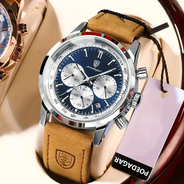 Montre Chronographe de Luxe POEDAGAR – Homme – Image 3
